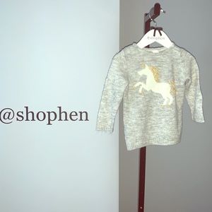 Carters Unicorn Sweater sz/18m